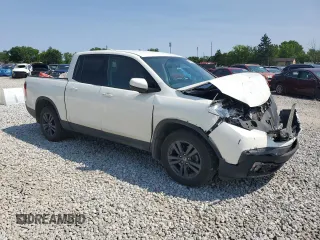 2019 Honda Ridgeline Sport with VIN 5FPYK3F12KB032801, listed as a Copart auction lot 59238595 with 41,000 mi miles and Salvage title. Bid and sale history available at DreamBid. Image 4.