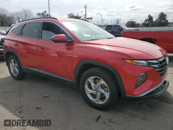2022 Hyundai Tucson SEL with VIN 5NMJBCAE6NH030802, listed as a Copart auction lot 49940825 with 85,851 mi miles and Salvage Title. Bid and sale history available at carsss.com. Image 4.