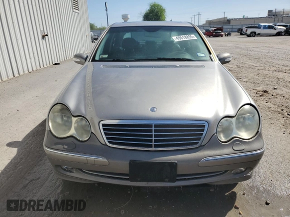 2004 Mercedes-Benz C 230 Kompressor with VIN WDBRF40J44F459457, listed as a Copart auction lot 49518895 with 249,921 mi miles and Clean Title. Bid and sale history available at DreamBid. Image 5.