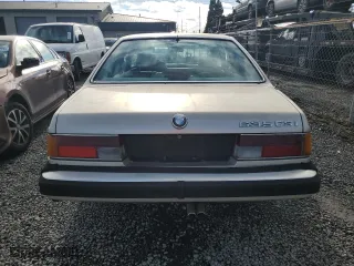 1986 BMW 6 Series 635CSi with VIN WBAEC8409G0613604, listed as a Copart auction lot 85919534 with 176,988 mi miles and Salvage Title. Bid and sale history available at carsss.com. Image 6.