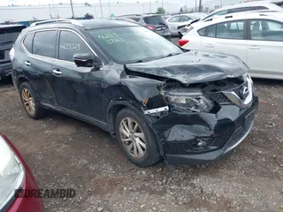 2015 Nissan Rogue SL z VIN 5N1AT2MV2FC778431, wystawiony jako IAAI lot #42833723 z przebiegiem 167 313 mil mil oraz . Historia ofert i sprzedaży dostępna na DreamBid. Obrazek 1.