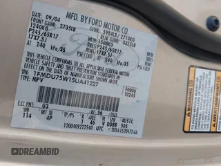 2005 Ford Explorer Limited with VIN 1FMDU75W15UA41227, listed as a IAAI auction lot 42654773 with 166,507 mi miles and . Bid and sale history available at DreamBid. Image 9.