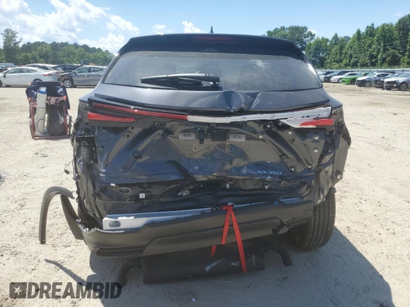 2022 Lexus NX with VIN 2T2AGCEZ5NC015479, listed as a Copart auction lot 56316324 with 7,570 mi miles. Bid and sale history available at carsss.com. Image 6.