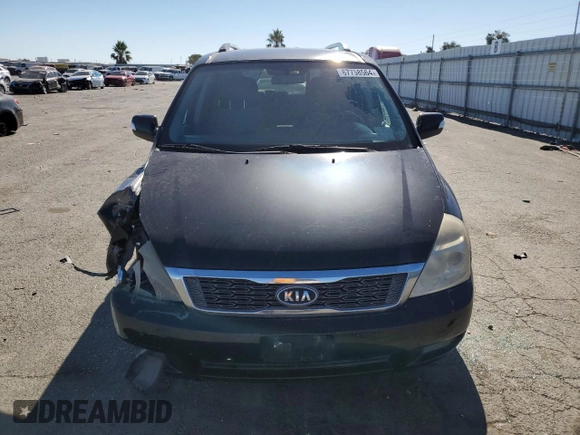 2012 Kia Sedona LX with VIN KNDMG4C79C6476519, listed as a Copart auction lot 67758564 with 173,308 mi miles and Salvage Title. Bid and sale history available at carsss.com. Image 5.