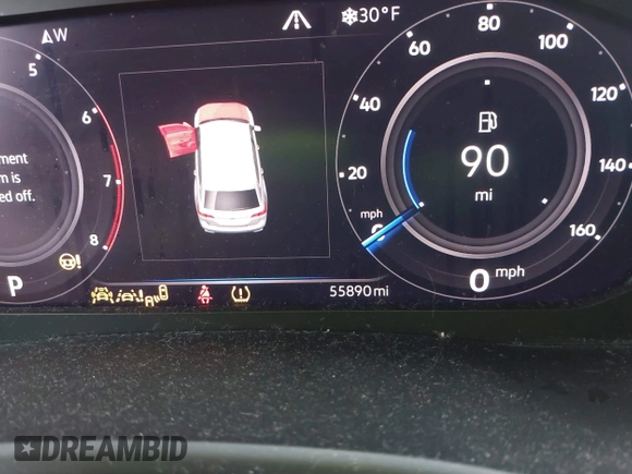 2021 Volkswagen Atlas SEL with VIN 1V2BR2CA8MC505723, listed as a IAAI auction lot 41423187 with 55,890 mi miles and . Bid and sale history available at DreamBid. Image 7.
