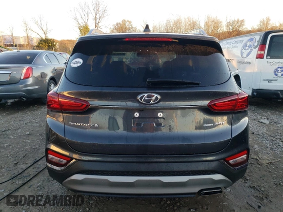 2020 Hyundai Santa Fe Limited with VIN 5NMS5CAA9LH234287, listed as a Copart auction lot 81342104 with 13,639 mi miles and Salvage Title. Bid and sale history available at carsss.com. Image 6.