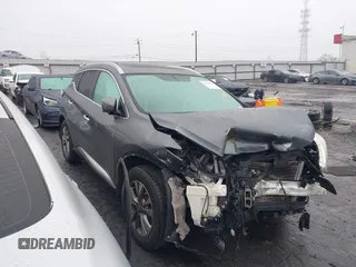 2016 Nissan Murano Platinum with VIN 5N1AZ2MG1GN144839, listed as a IAAI auction lot 41546620 with 120,000 mi miles. Bid and sale history available at carsss.com. Image 1.