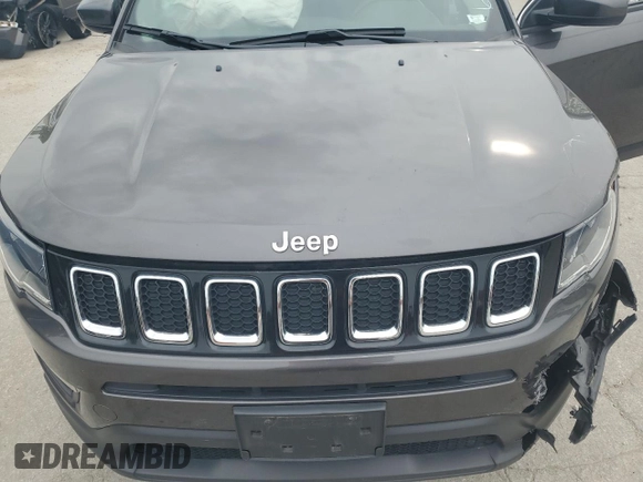 2019 Jeep Compass Latitude with VIN 3C4NJCBB8KT855148, listed as a Copart auction lot 60451975 with 60,033 mi miles and Salvage title. Bid and sale history available at DreamBid. Image 12.