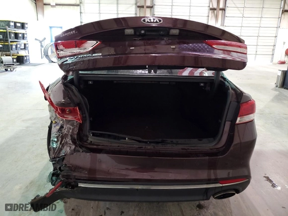 2018 Kia Optima LX with VIN 5XXGT4L37JG222263, listed as a Copart auction lot 59760854 with 87,699 mi miles and Salvage Title. Bid and sale history available at carsss.com. Image 6.
