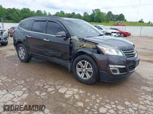 2015 Chevrolet Traverse LT with VIN 1GNKVHKDXFJ350366, listed as a IAAI auction lot 42279787 with 127,195 mi miles and . Bid and sale history available at DreamBid. Image 1.