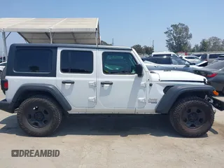 2018 Jeep Wrangler Unlimited Sport S with VIN 1C4HJXDN7JW232530, listed as a IAAI auction lot 42362544 with 89,972 mi miles and . Bid and sale history available at DreamBid. Image 13.