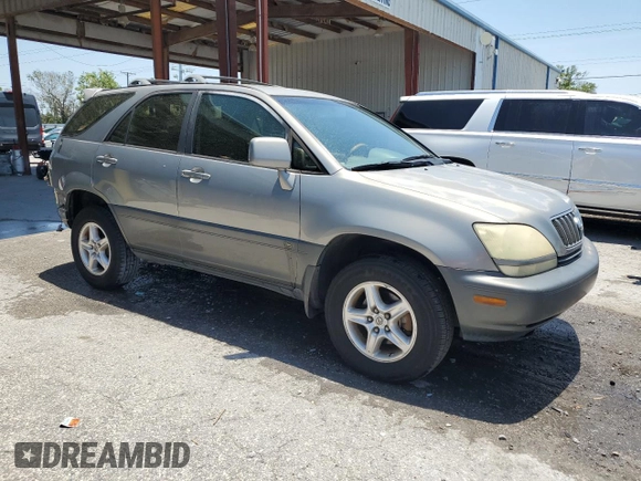 2003 Lexus RX 300 with VIN JTJGF10U430153066, listed as a Copart auction lot 57409455 with 152,343 mi miles and Salvage title. Bid and sale history available at DreamBid. Image 4.