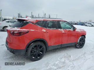 2022 Chevrolet Blazer RS with VIN 3GNKBKRS6NS143335, listed as a Copart auction lot 89139555 with 55,106 mi miles and Salvage title. Bid and sale history available at DreamBid. Image 3.