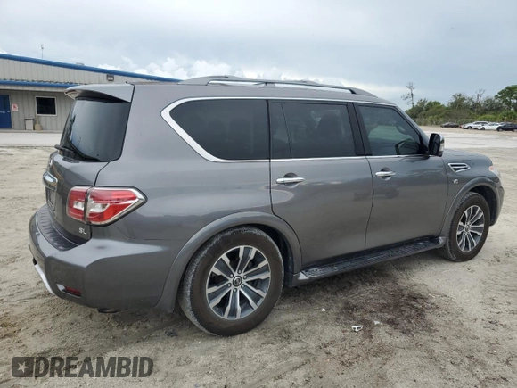 2018 Nissan Armada SL with VIN JN8AY2ND1JX002521, listed as a Copart auction lot 69490424 with 117,109 mi miles and Non Repairable. Bid and sale history available at carsss.com. Image 3.