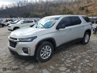 2022 Chevrolet Traverse LS with VIN 1GNERFKW2NJ113070, listed as a Copart auction lot 44568565 with 0 mi miles and Salvage Title. Bid and sale history available at carsss.com. Image 1.
