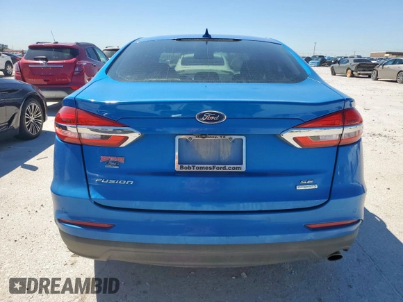 2020 Ford Fusion SE with VIN 3FA6P0HD5LR126264, listed as a Copart auction lot 53747815 with 60,032 mi miles and Clean title. Bid and sale history available at DreamBid. Image 6.