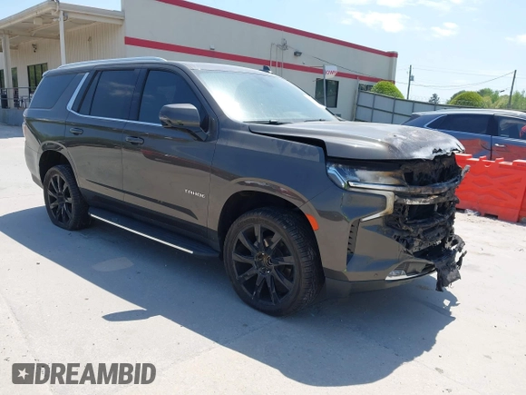 2021 Chevrolet Tahoe LT with VIN 1GNSCNKD8MR183394, listed as a IAAI auction lot 41921631 with 79,842 mi miles and . Bid and sale history available at DreamBid. Image 1.
