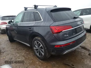 2021 Audi Q5 Premium Plus with VIN WA1BAAFY6M2025207, listed as a Copart auction lot 71050522 with 25,831 mi miles. Bid and sale history available at carsss.com. Image 2.