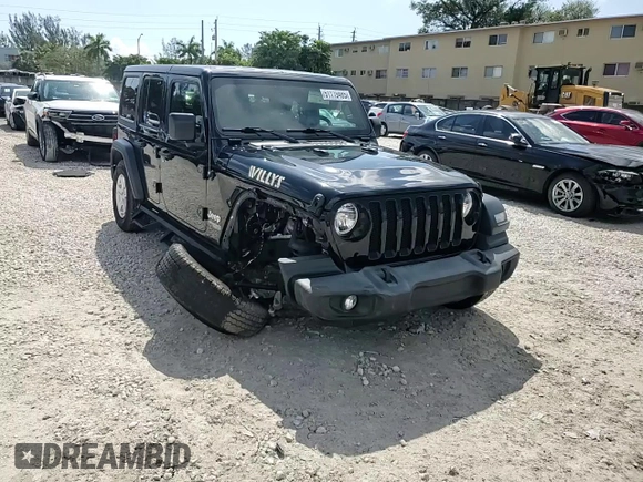 2019 Jeep Wrangler Unlimited Sport S with VIN 1C4HJXDG2KW570078, listed as a Copart auction lot 51119485 with 65,860 mi miles and Salvage title. Bid and sale history available at DreamBid. Image 13.