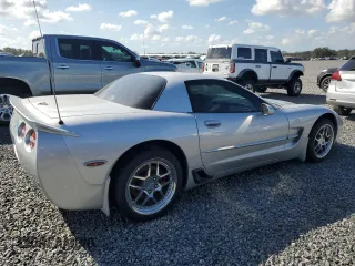 2002 Chevrolet Corvette Z06 with VIN 1G1YY12SX25133556, listed as a Copart auction lot 78727814 with 6,158 mi miles and Salvage Title. Bid and sale history available at carsss.com. Image 3.