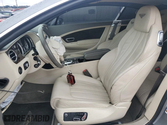 2012 Bentley Continental GT with VIN SCBFR7ZA5CC074511, listed as a Copart auction lot 45402025 with 51,261 mi miles and Salvage Title. Bid and sale history available at DreamBid. Image 7.