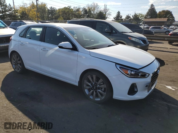 2018 Hyundai Elantra GT Sport with VIN KMHH55LC4JU073160, listed as a Copart auction lot 74827894 with 28,226 mi miles and Clean Title. Bid and sale history available at carsss.com. Image 4.