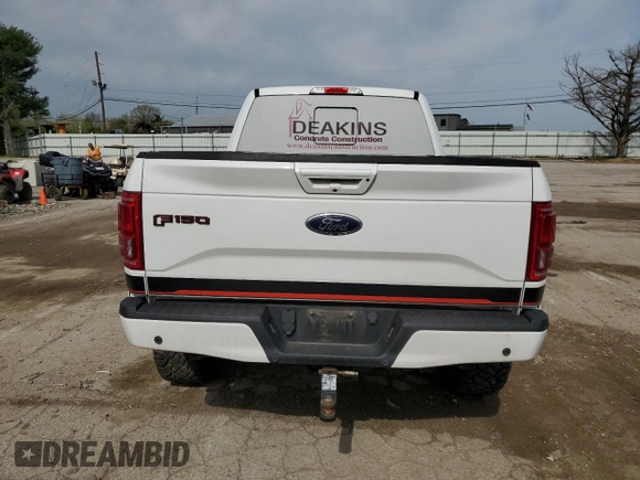 2016 Ford F-150 XLT with VIN 1FTFW1EG3GFC18218, listed as a Copart auction lot 50940584 with 194,047 mi miles and Salvage Title. Bid and sale history available at carsss.com. Image 6.