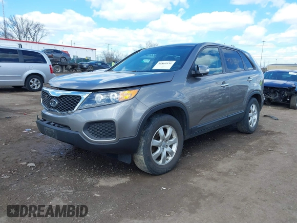 2012 Kia Sorento LX with VIN 5XYKT3A13CG283758, listed as a IAAI auction lot 41869331 with 192,187 mi miles. Bid and sale history available at carsss.com. Image 17.