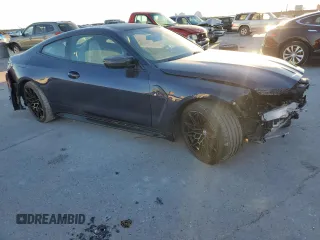 2022 BMW M4 Competition xDrive with VIN WBS43AZ03NCK35637, listed as a Copart auction lot 56616264 with 0 mi miles and Salvage Title. Bid and sale history available at carsss.com. Image 4.