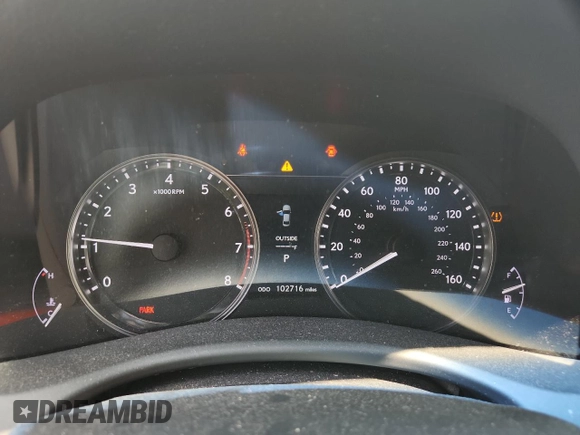 2014 Lexus GS 350 with VIN JTHBE1BLXE5031689, listed as a Copart auction lot 59789365 with 102,716 mi miles and Salvage title. Bid and sale history available at DreamBid. Image 9.