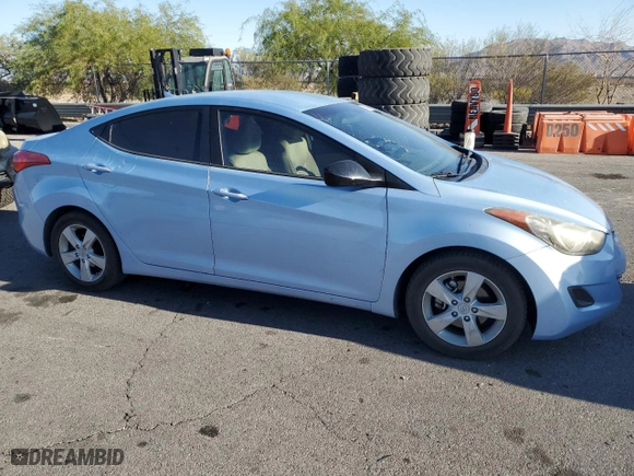 2011 Hyundai Elantra Ltd with VIN KMHDH4AE9BU116509, listed as a Copart auction lot 41697755 with 154,145 mi miles and Salvage Title. Bid and sale history available at carsss.com. Image 4.