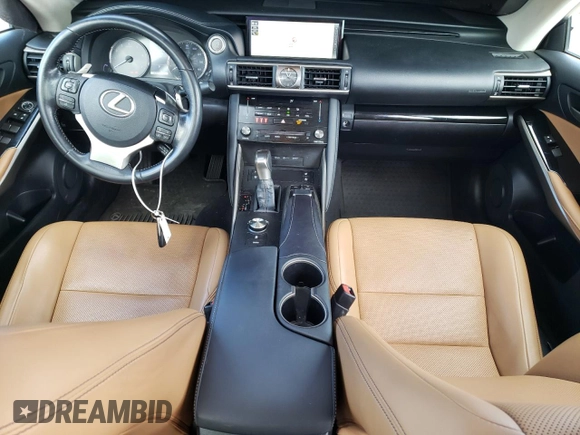 2017 Lexus IS 300 with VIN JTHCM1D28H5020352, listed as a Copart auction lot 43631495 with 78,585 mi miles and Salvage title. Bid and sale history available at DreamBid. Image 8.