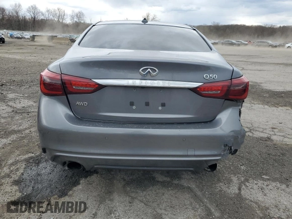 2019 Infiniti Q50 Luxe с VIN JN1EV7AR8KM594199, выставлен на аукционе Copart как лот 53190725 с пробегом 82 879 миль миль и Списание • Salvage title. История ставок и продаж доступна на DreamBid. Изображение 6.