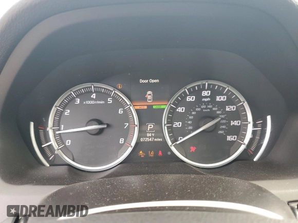 2018 Acura TLX Technology with VIN 19UUB3F50JA000982, listed as a Copart auction lot 64695925 with 72,547 mi miles and Clean title. Bid and sale history available at DreamBid. Image 9.
