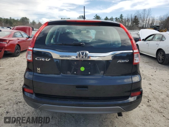 2015 Honda CR-V LX with VIN 5J6RM4H39FL083656, listed as a Copart auction lot 53204505 with 279,138 mi miles and Clean Title. Bid and sale history available at DreamBid. Image 6.