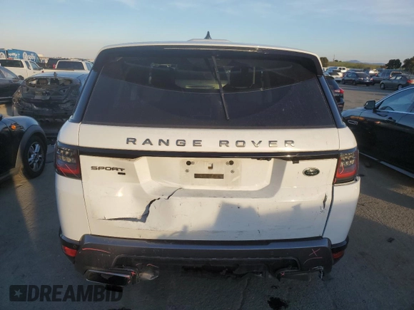2021 Land Rover Range Rover Sport HSE Silver Edition with VIN SALWR2SU0MA758828, listed as a Copart auction lot 43561355 with 57,196 mi miles and Salvage title. Bid and sale history available at DreamBid. Image 6.