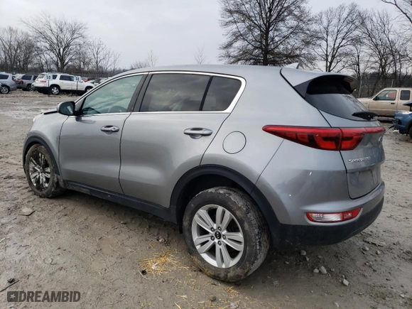 2019 Kia Sportage LX with VIN KNDPM3AC1K7593567, listed as a Copart auction lot 85780744 with 130,345 mi miles and Salvage Title. Bid and sale history available at carsss.com. Image 2.