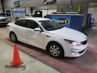 2018 Kia Optima LX with VIN KNAGT4L35J5216351, listed as a Copart auction lot 50174385 with 50,774 mi miles and Salvage Title. Bid and sale history available at DreamBid. Image 4.