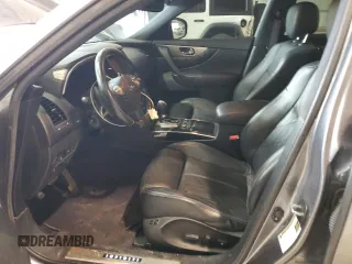 2017 Infiniti QX70 with VIN JN8CS1MU0HM141332, listed as a Copart auction lot 37035124 with 110,791 mi miles and Salvage title. Bid and sale history available at DreamBid. Image 7.