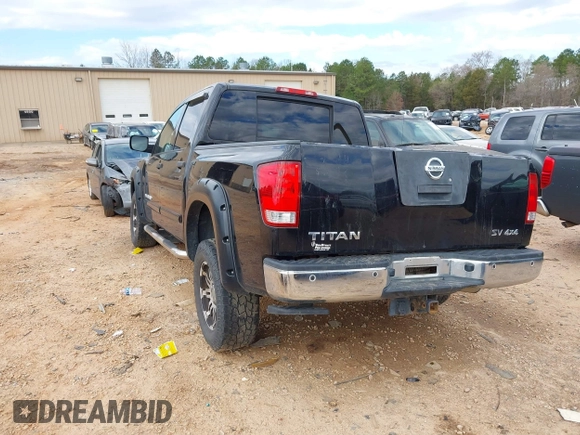 2012 Nissan Titan S with VIN 1N6AA0EC1CN322929, listed as a IAAI auction lot 41792414 with 124,182 mi miles. Bid and sale history available at carsss.com. Image 3.
