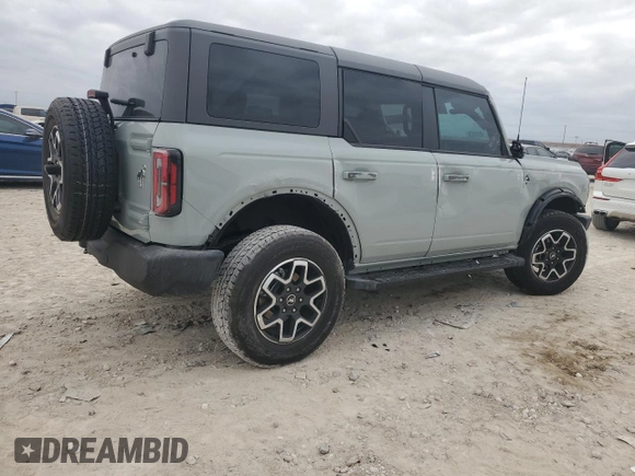 2024 Ford Bronco Outer Banks with VIN 1FMDE8BH3RLB22749, listed as a Copart auction lot 42867855 with 1,693 mi miles and Salvage Title. Bid and sale history available at DreamBid. Image 3.