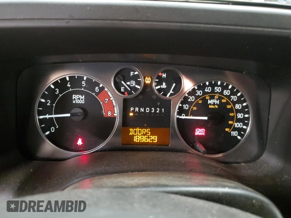 2008 Hummer H3 SUV with VIN 5GTEN13E488154656, listed as a Copart auction lot 76597614 with 189,629 mi miles and Salvage Title. Bid and sale history available at carsss.com. Image 9.