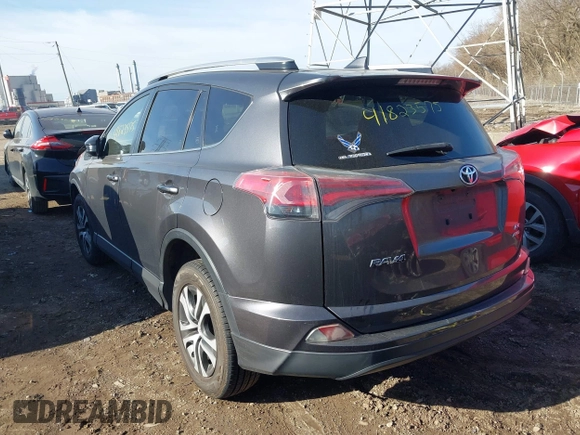 2016 Toyota RAV4 LE with VIN JTMBFREV1GJ085659, listed as a IAAI auction lot 41823575 with 141,657 mi miles. Bid and sale history available at carsss.com. Image 3.