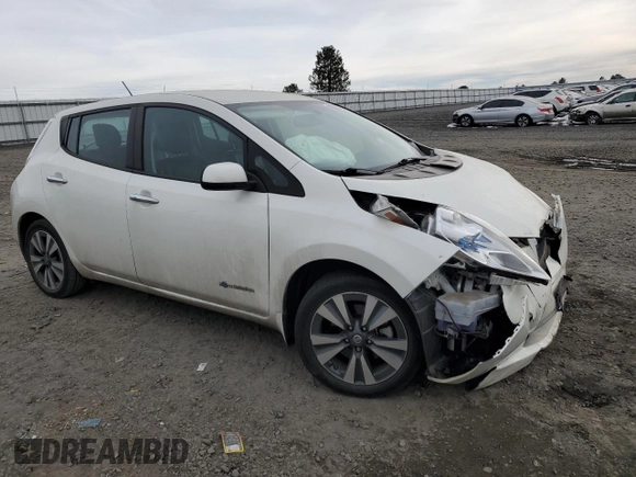 2016 Nissan LEAF SL with VIN 1N4BZ0CP8GC313416, listed as a Copart auction lot 43209205 with 30,845 mi miles and Salvage Title. Bid and sale history available at carsss.com. Image 4.