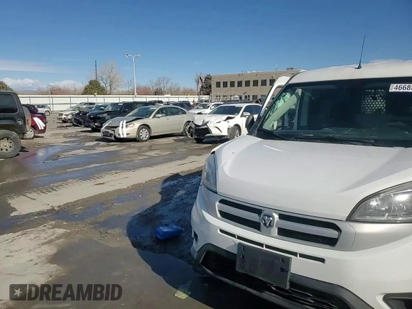 2016 Ram ProMaster City Cargo Tradesman SLT with VIN ZFBERFBT1G6A98944, listed as a Copart auction lot 46685325 with 114,131 mi miles and Salvage Title. Bid and sale history available at DreamBid. Image 14.