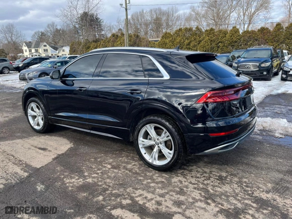 2019 Audi Q8 Premium with VIN WA1AVAF1XKD011086, listed as a Copart auction lot 45692155 with 70758 miles and Clean Title. Bid and sale history available at carsss.com. Image 2.