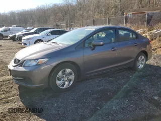 2014 Honda Civic Sedan LX with VIN 2HGFB2F55EH506012, listed as a Copart auction lot 45542855 with 186,712 mi miles and Salvage Title. Bid and sale history available at carsss.com. Image 1.