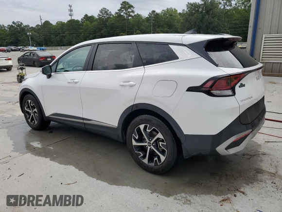 2024 Kia Sportage EX with VIN 5XYK33DF9RG148350, listed as a Copart auction lot 58558435 with 26,761 mi miles and Salvage title. Bid and sale history available at DreamBid. Image 2.