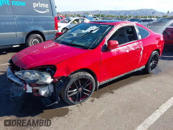 2004 Acura RSX with VIN JH4DC54874S009048, listed as a IAAI auction lot 40386772 with 202,707 mi miles. Bid and sale history available at carsss.com. Image 2.