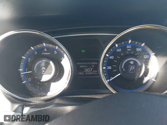 2013 Hyundai Sonata Limited with VIN 5NPEC4AC8DH532358, listed as a IAAI auction lot 41189414 with 61,069 mi miles and . Bid and sale history available at DreamBid. Image 7.